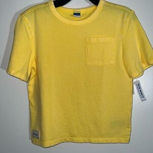 Old Navy Kids Yellow Short Sleeve Pocket Tee
